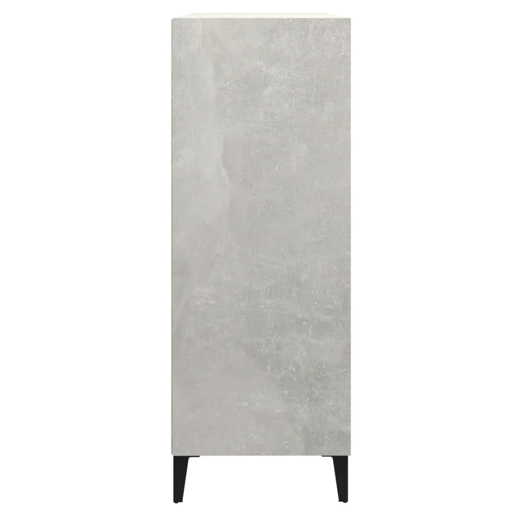 Komoda siva boja betona 69,5x32,5x90 cm od konstruiranog drva