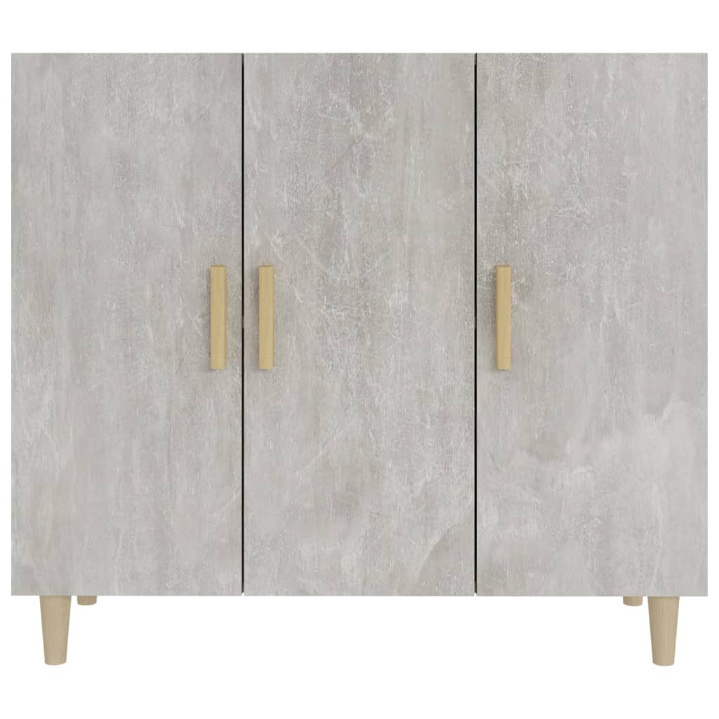 Komoda siva boja betona 90x34x80 cm od konstruiranog drva