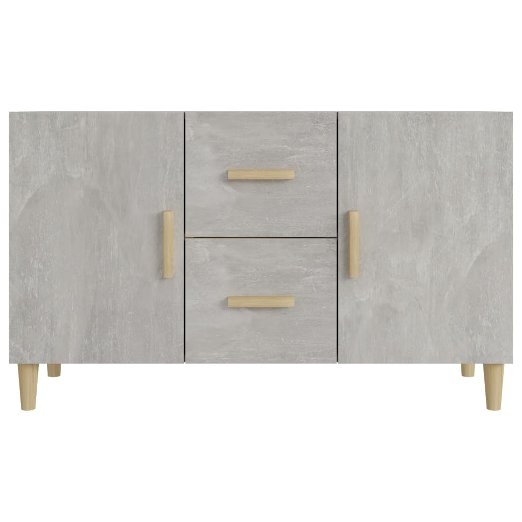 Komoda siva boja betona 100x36x60 cm od konstruiranog drva