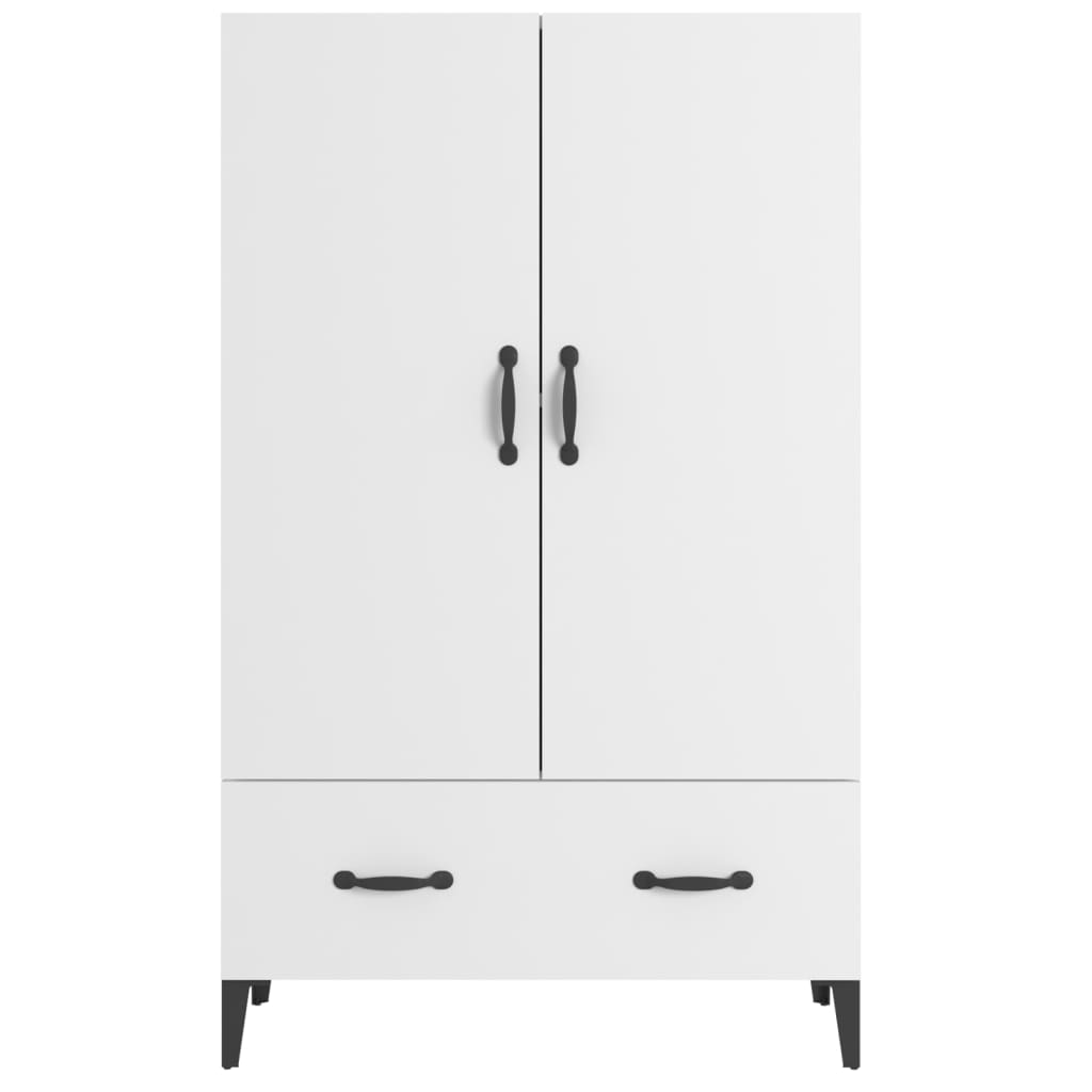 Visoka komoda bijela 70 x 31 x 115 cm od konstruiranog drva