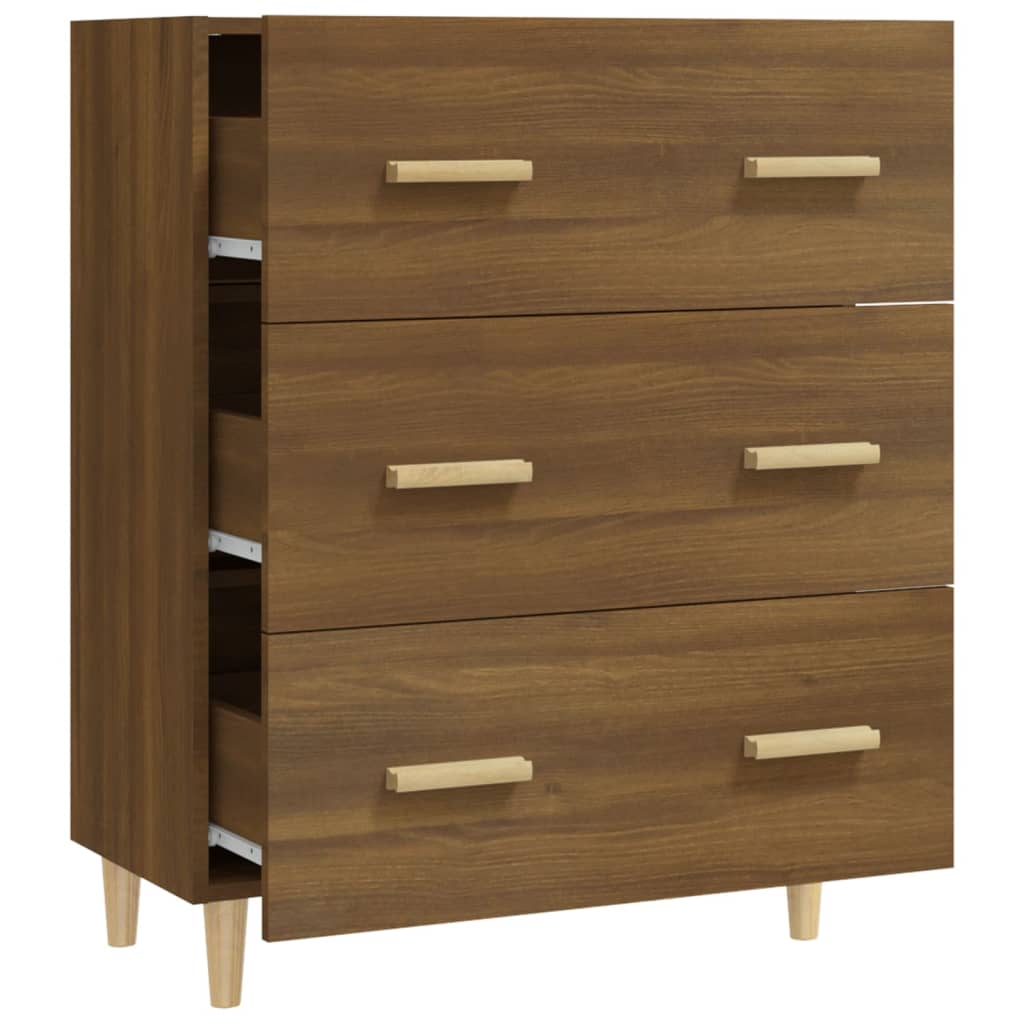 Komoda boja smeđeg hrasta 70x34x90 cm od konstruiranog drva