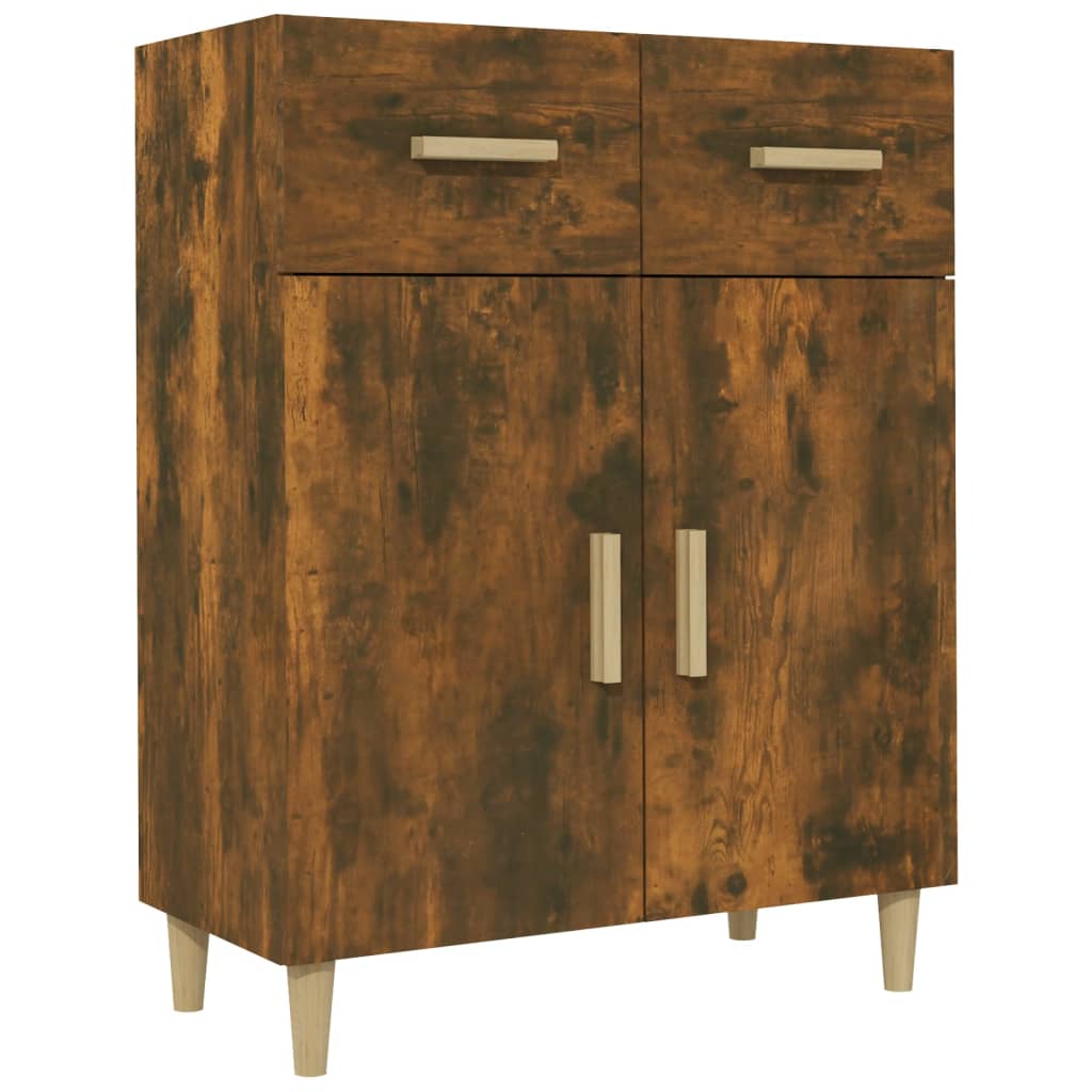 Komoda boja dimljenog hrasta 69,5x34x89 cm konstruirano drvo