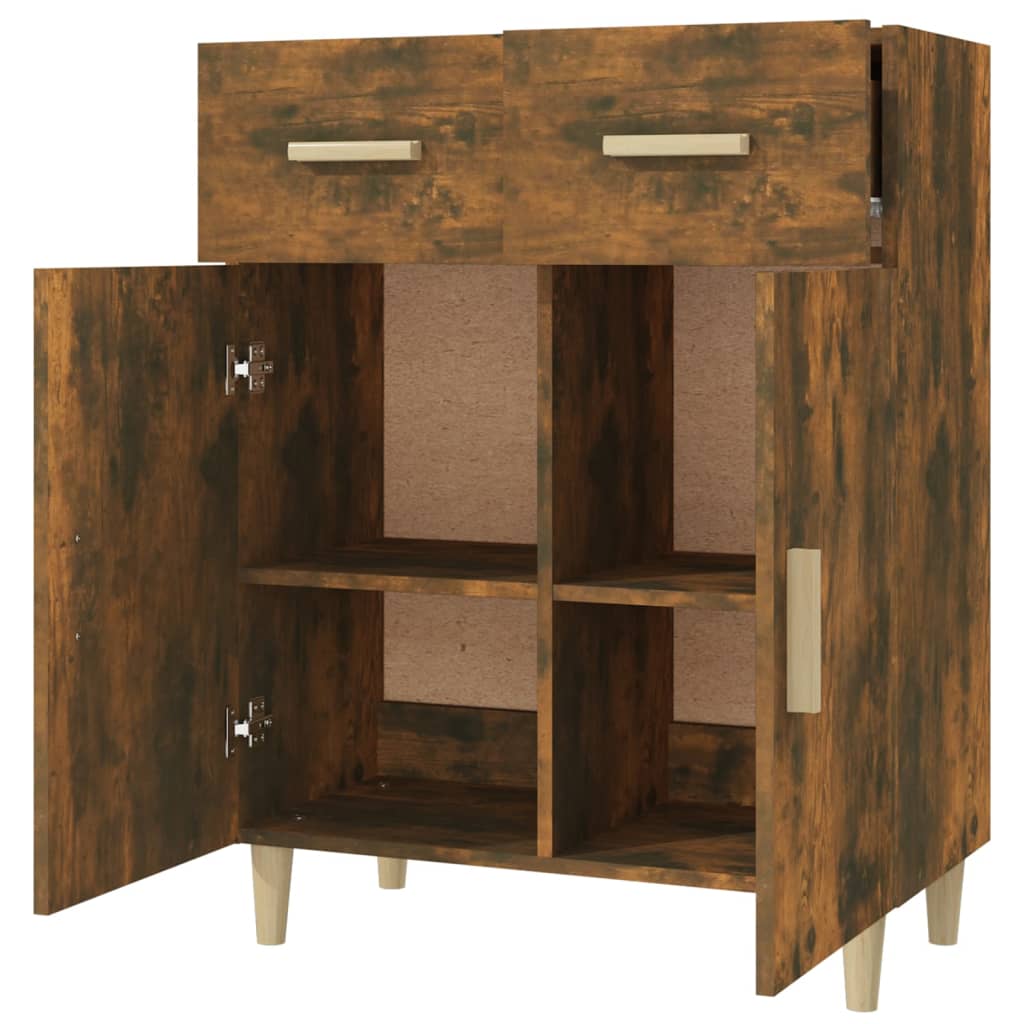 Komoda boja dimljenog hrasta 69,5x34x89 cm konstruirano drvo