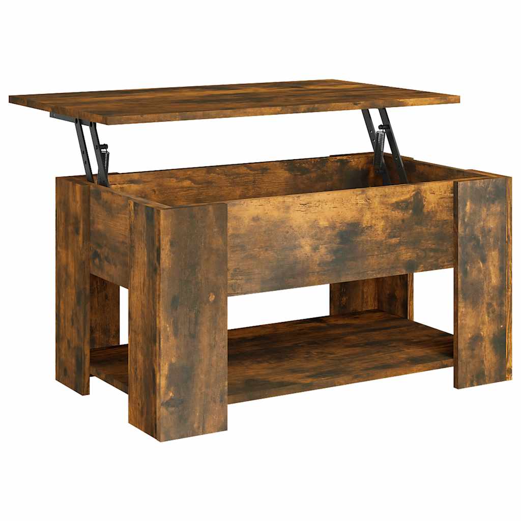 Stolić za kavu boja hrasta 79 x 49 x 41 cm konstruirano drvo