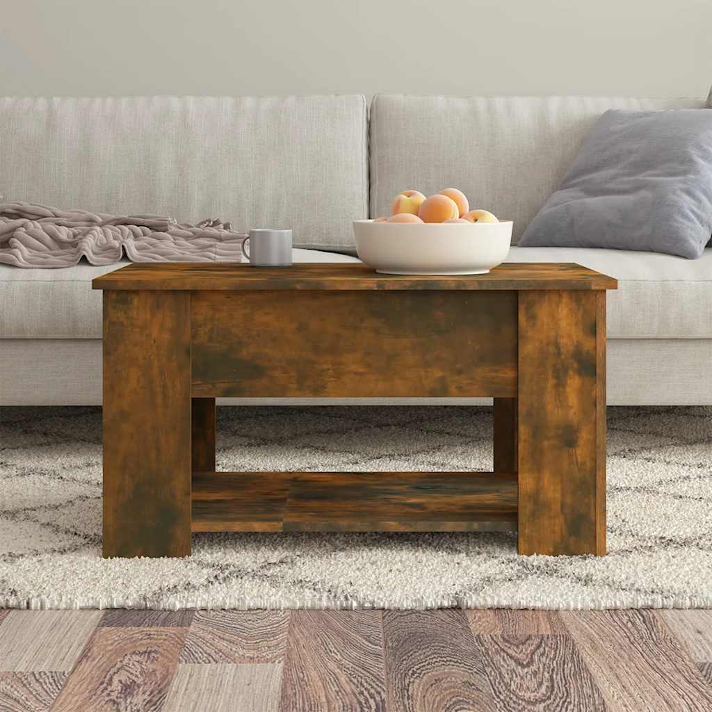 Stolić za kavu boja hrasta 79 x 49 x 41 cm konstruirano drvo