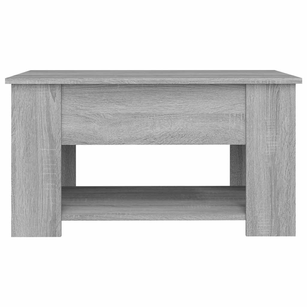 Stolić za kavu siva boja hrasta 79x49x41 cm konstruirano drvo