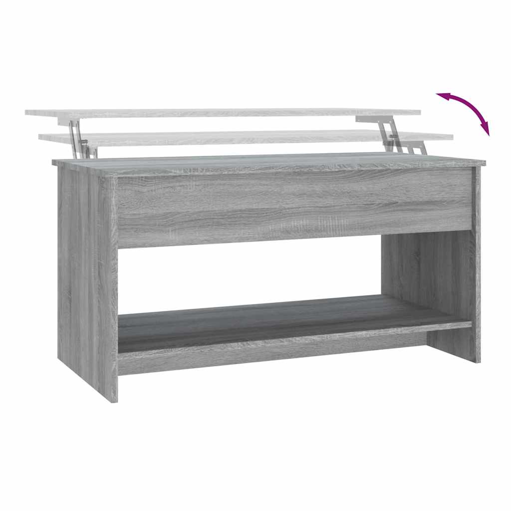 Stolić za kavu boja hrasta 102x50x52,5 cm konstruirano drvo