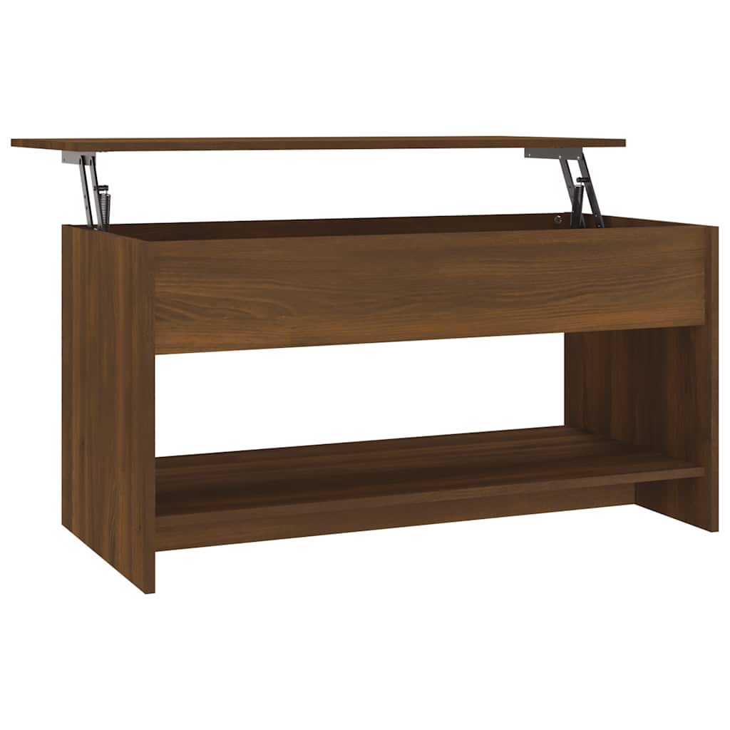 Stolić za kavu Smeđa hrasta 102x50x52,5 cm konstruirano drvo