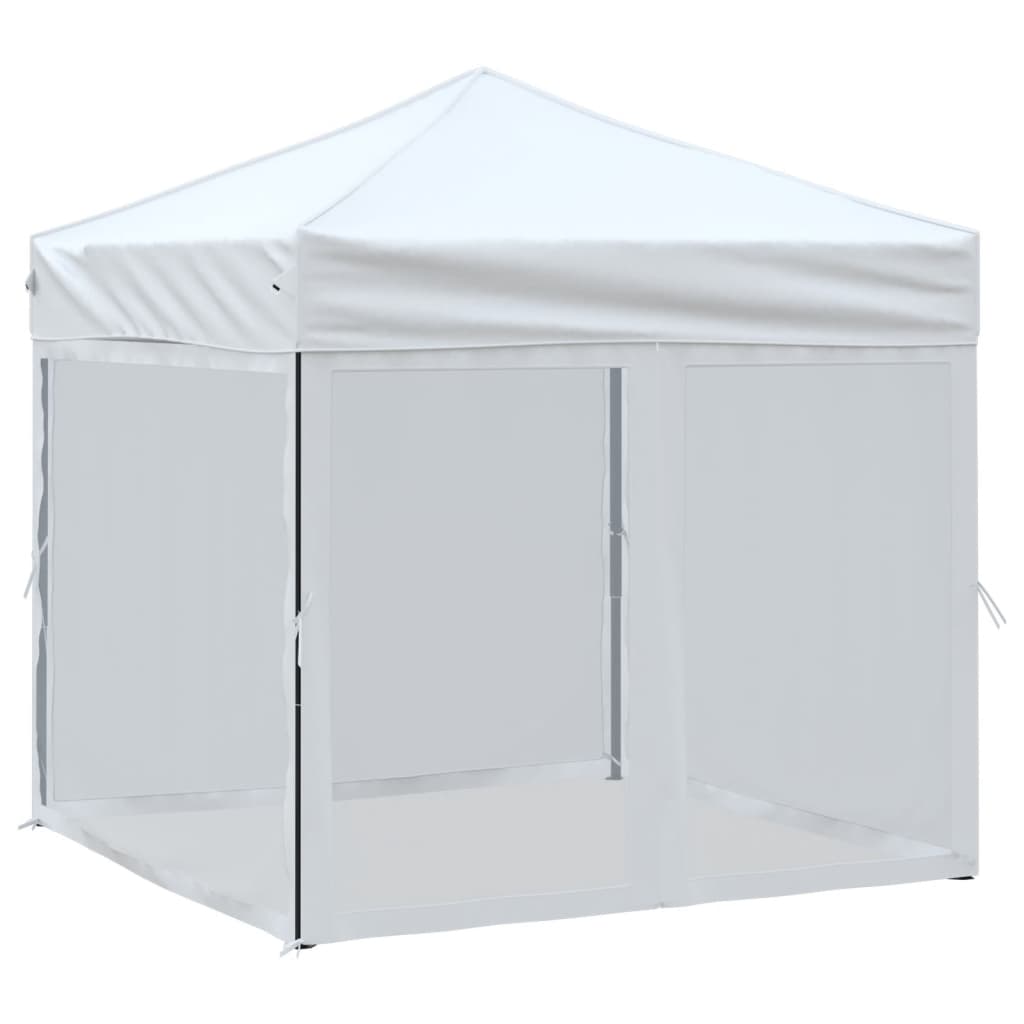 Sklopivi šator za zabave s bočnim zidovima 2 x 2 m bijeli