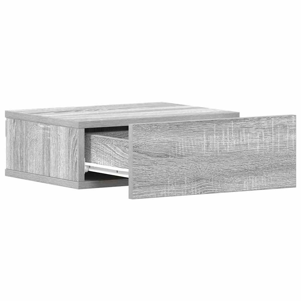 Viseći noćni ormarić boja hrasta 40x30x15 cm konstruirano drvo