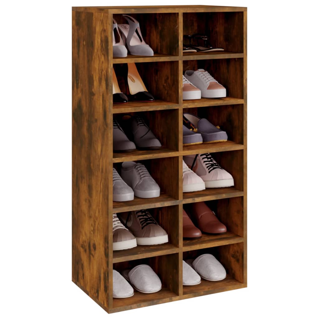 Stalak za cipele boja hrasta 54x34x100,5 cm konstruirano drvo