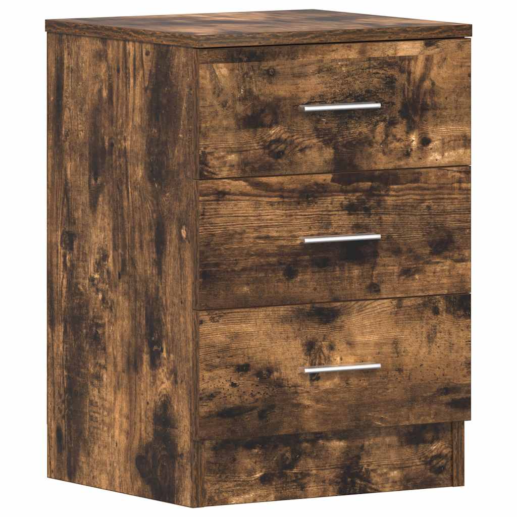 Noćni ormarići boja hrasta 2 kom 38x35x56 cm konstruirano drvo