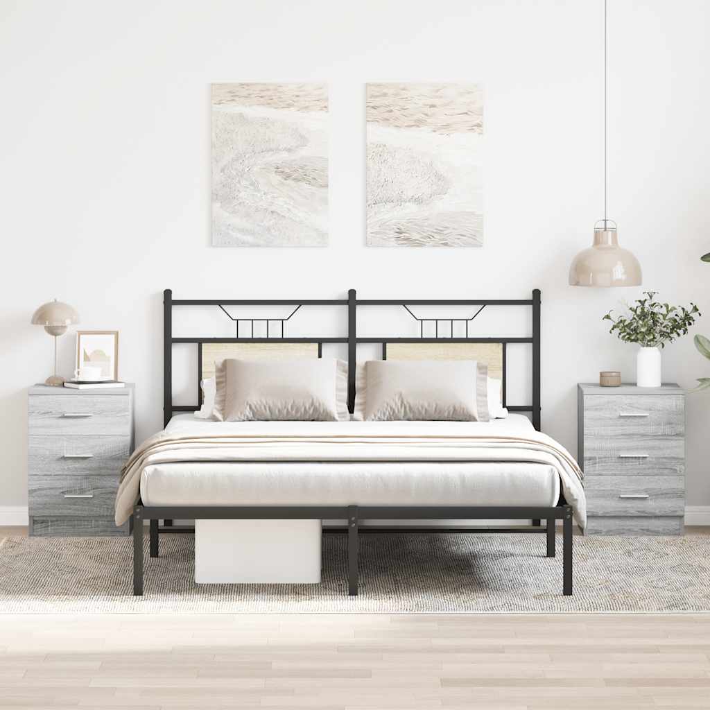 Noćni ormarići 2 kom boja hrasta sonome 38 x 35 x 56 cm drveni