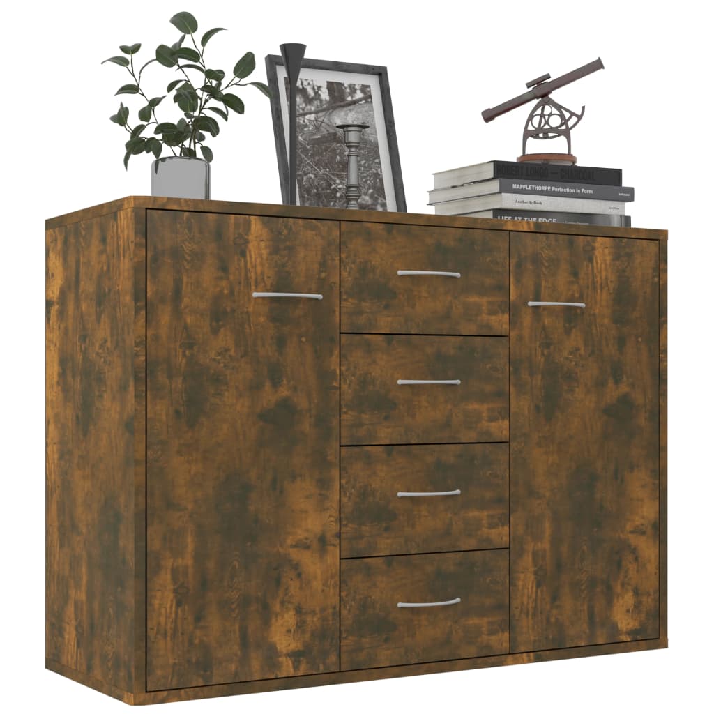 Komoda boja dimljenog hrasta 88x30x65 cm od konstruiranog drva