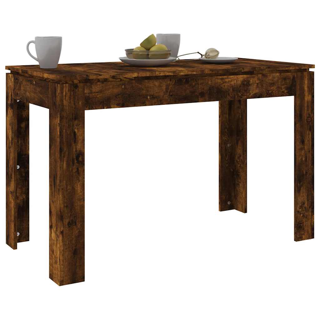 Blagovaonski stol boja dimljenog hrasta 120 x 60 x 76 cm drveni