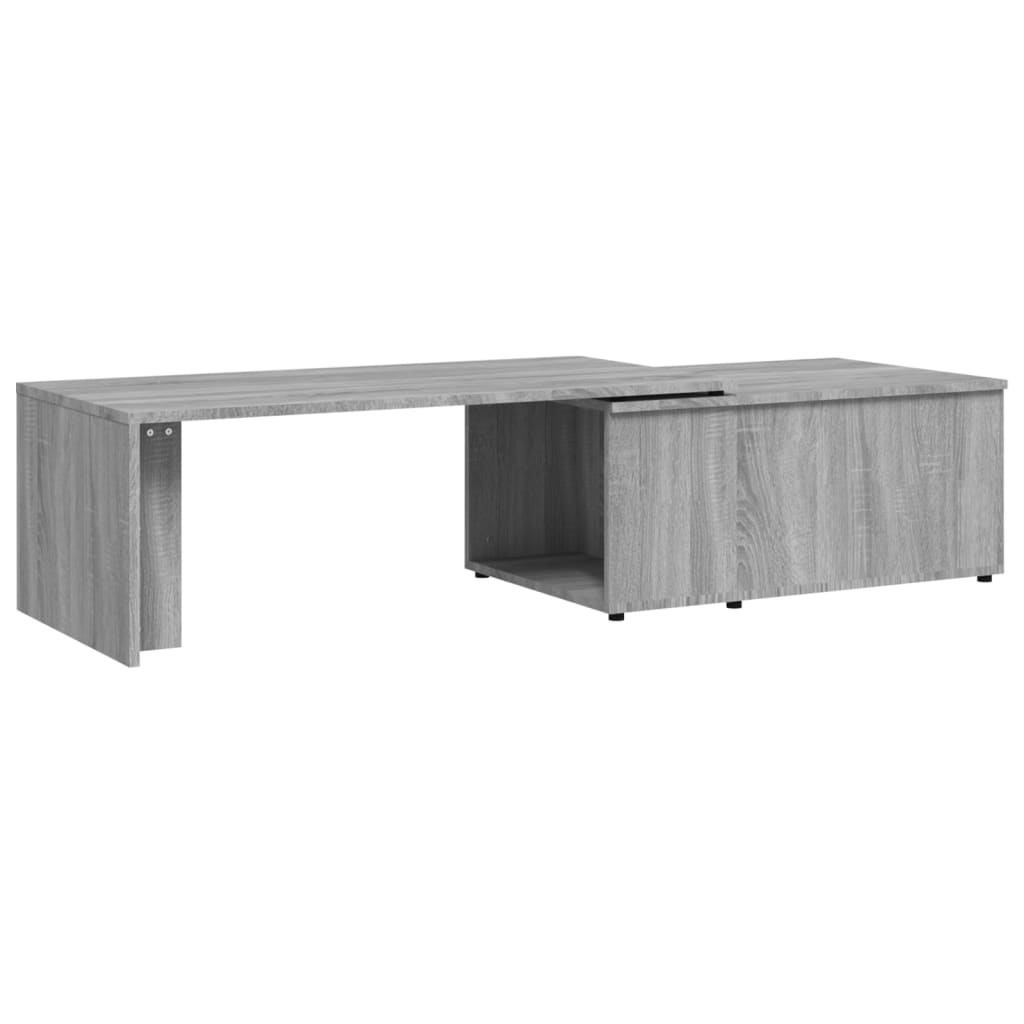 Stolić za kavu boja sivog hrasta 150x50x35 cm konstruirano drvo