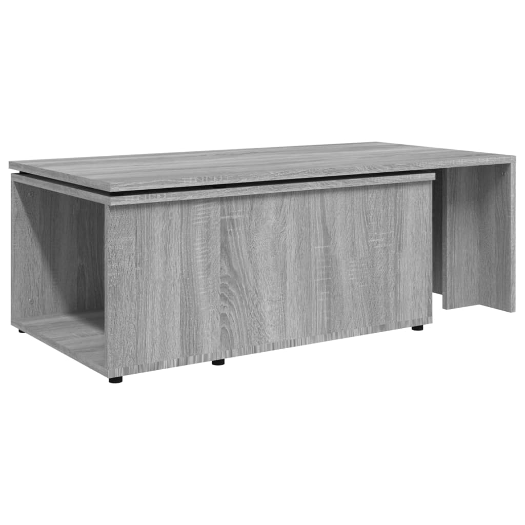 Stolić za kavu boja sivog hrasta 150x50x35 cm konstruirano drvo