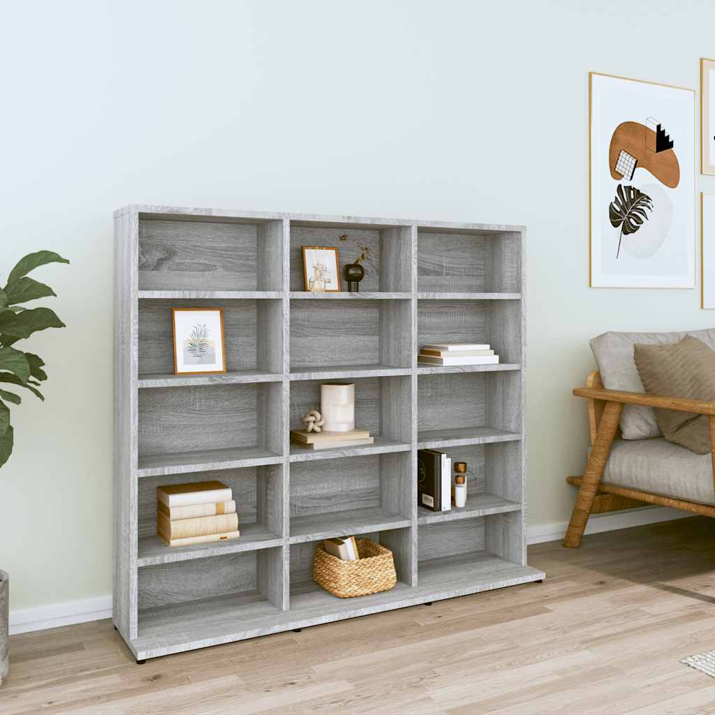 Ormarić za CD-ove boja hrasta 100x23x89,5 cm konstruirano drvo