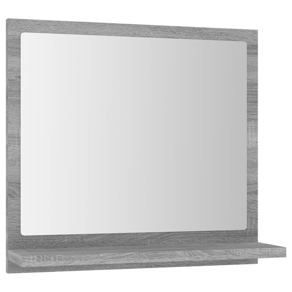 Kupaonsko ogledalo boja sivog hrasta 40 x 10,5x 37 cm drveno