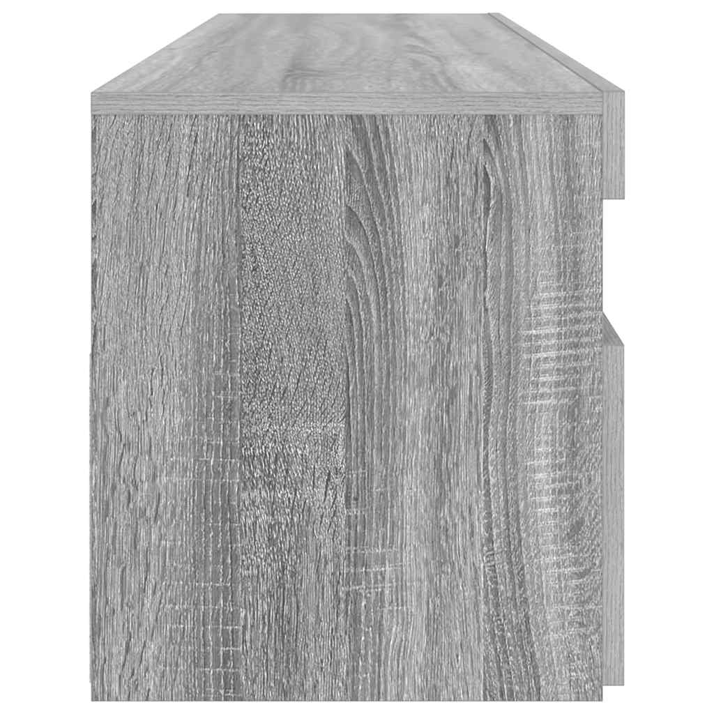 TV ormarić s LED svjetlima boja sivog hrasta sonome 90x35x40 cm