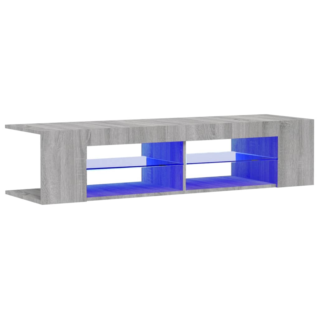 TV ormarić s LED svjetlima boja hrasta sonome 135 x 39 x 30 cm