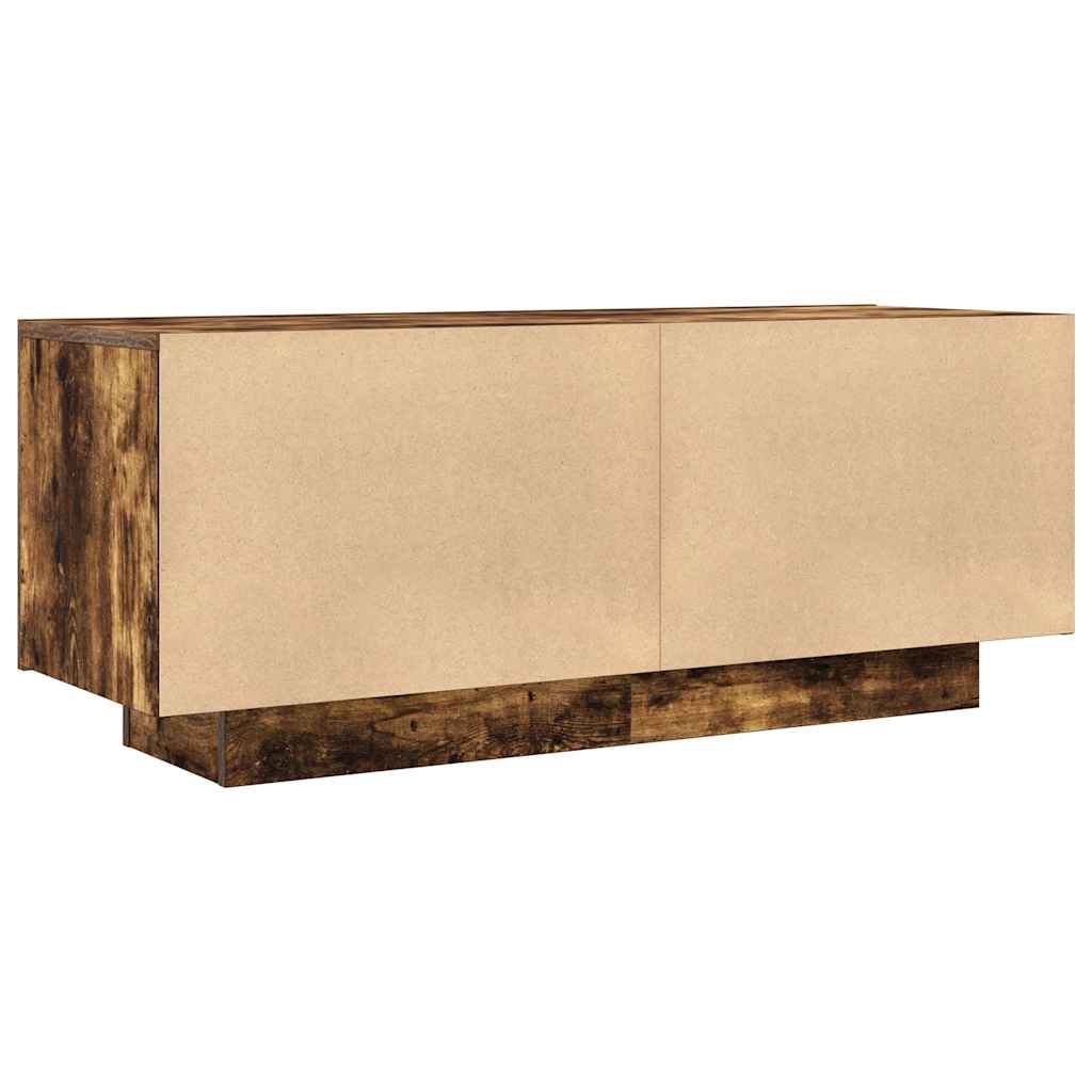 TV ormarić boja dimljenog hrasta 100x35x40 cm konstruirano drvo
