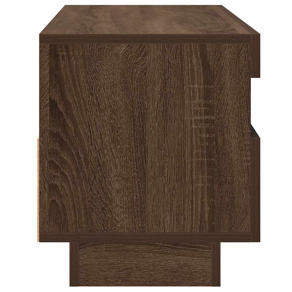 TV ormarić s LED svjetlima boja smeđeg hrasta 100 x 35 x 40 cm