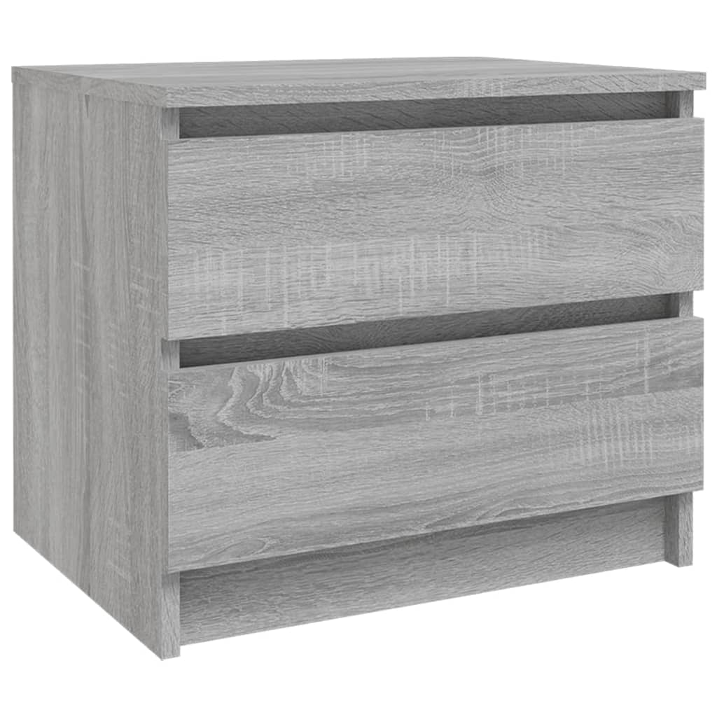 Noćni ormarići 2 kom sivi hrast 50x39x43,5 cm konstruirano drvo