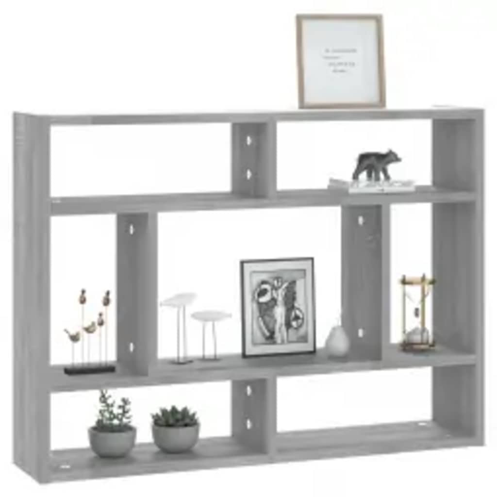 Zidna polica boja hrasta sonome 75x16x55 cm konstruirano drvo