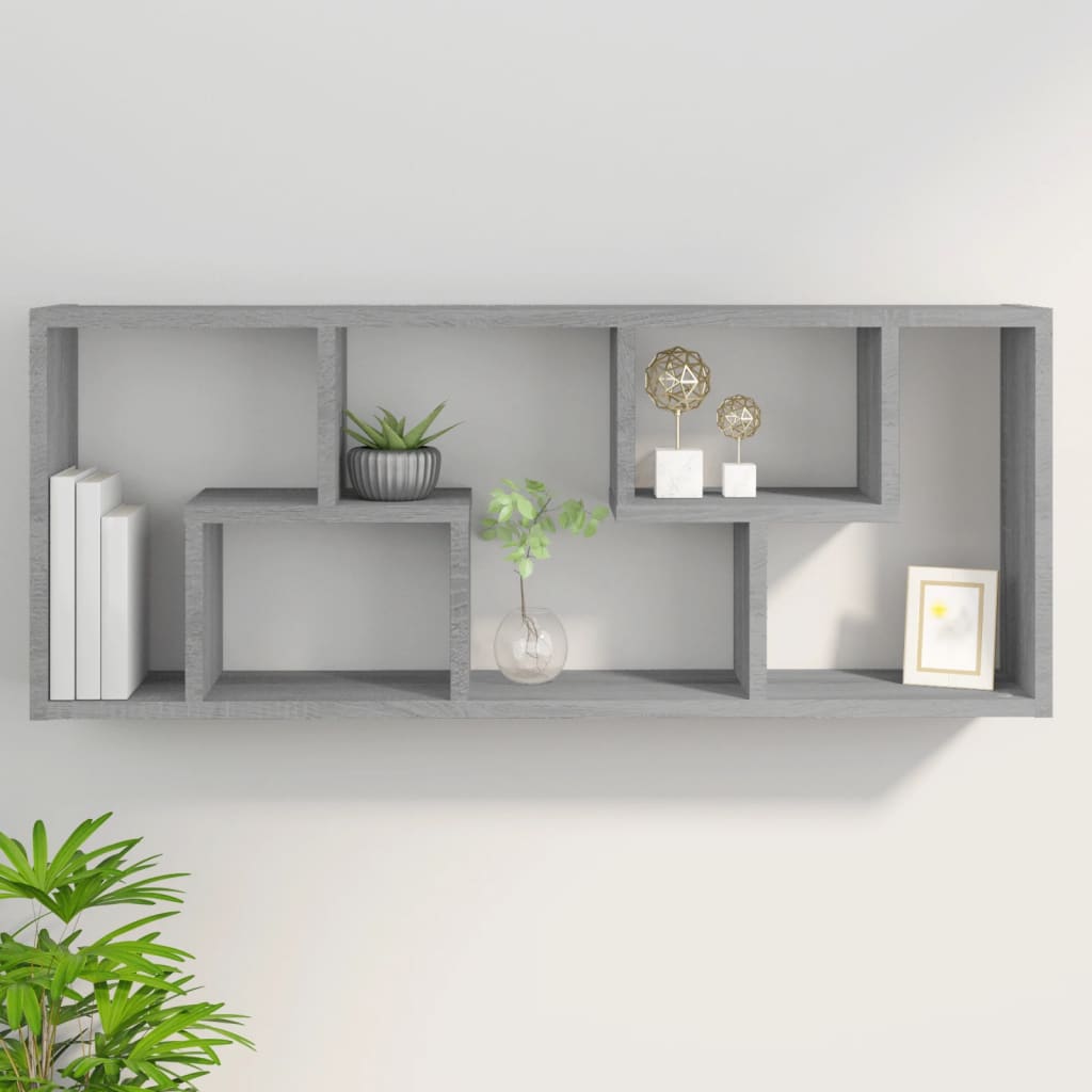Zidna polica boja hrasta sonome 36x16x90 cm konstruirano drvo