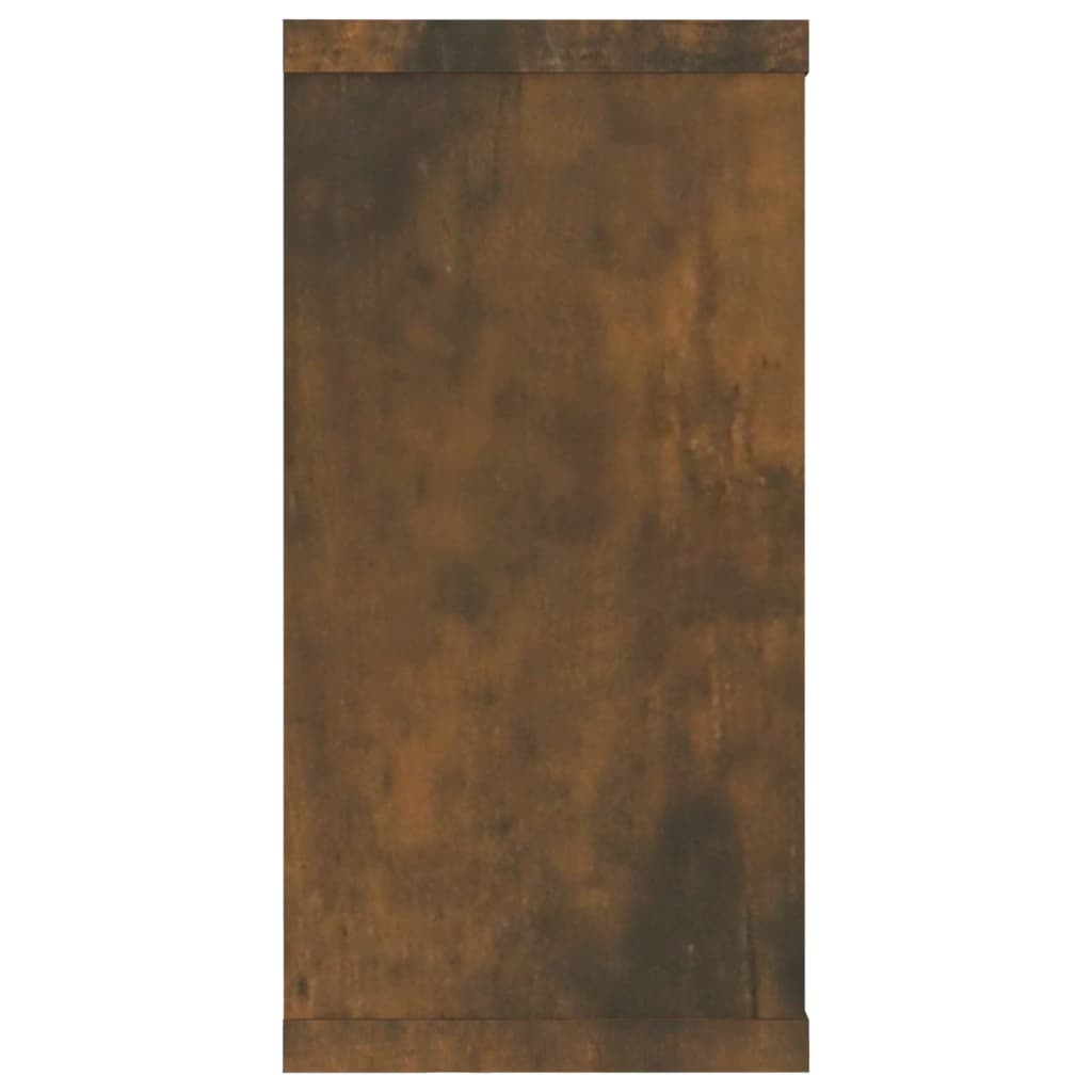Kockaste zidne police 2 kom boja hrasta 100 x 15 x 30 cm drvene