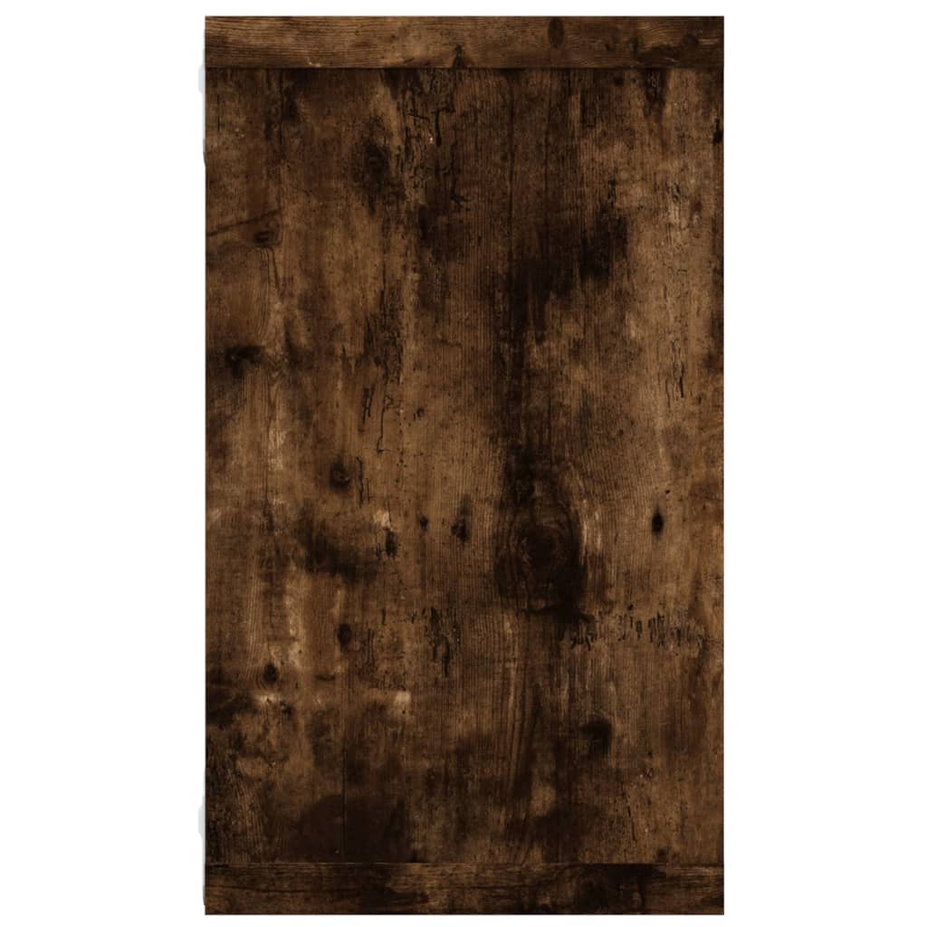 Kockaste zidne police 2 kom boja hrasta 80x15x26,5 cm drvene