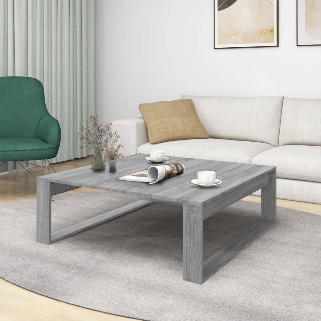 Stolić za kavu boja hrasta 100 x 100 x 35 cm konstruirano drvo