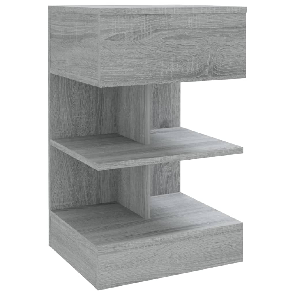 Noćni ormarići 2 kom boja hrasta 40x35x65 cm konstruirano drvo