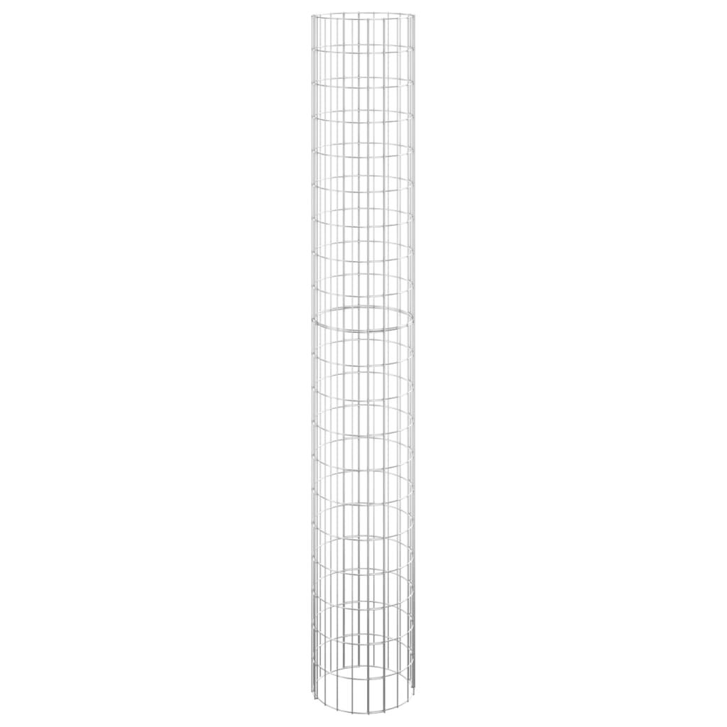 Kružni gabionski stup od pocinčanog čelika Ø 30 x 200 cm