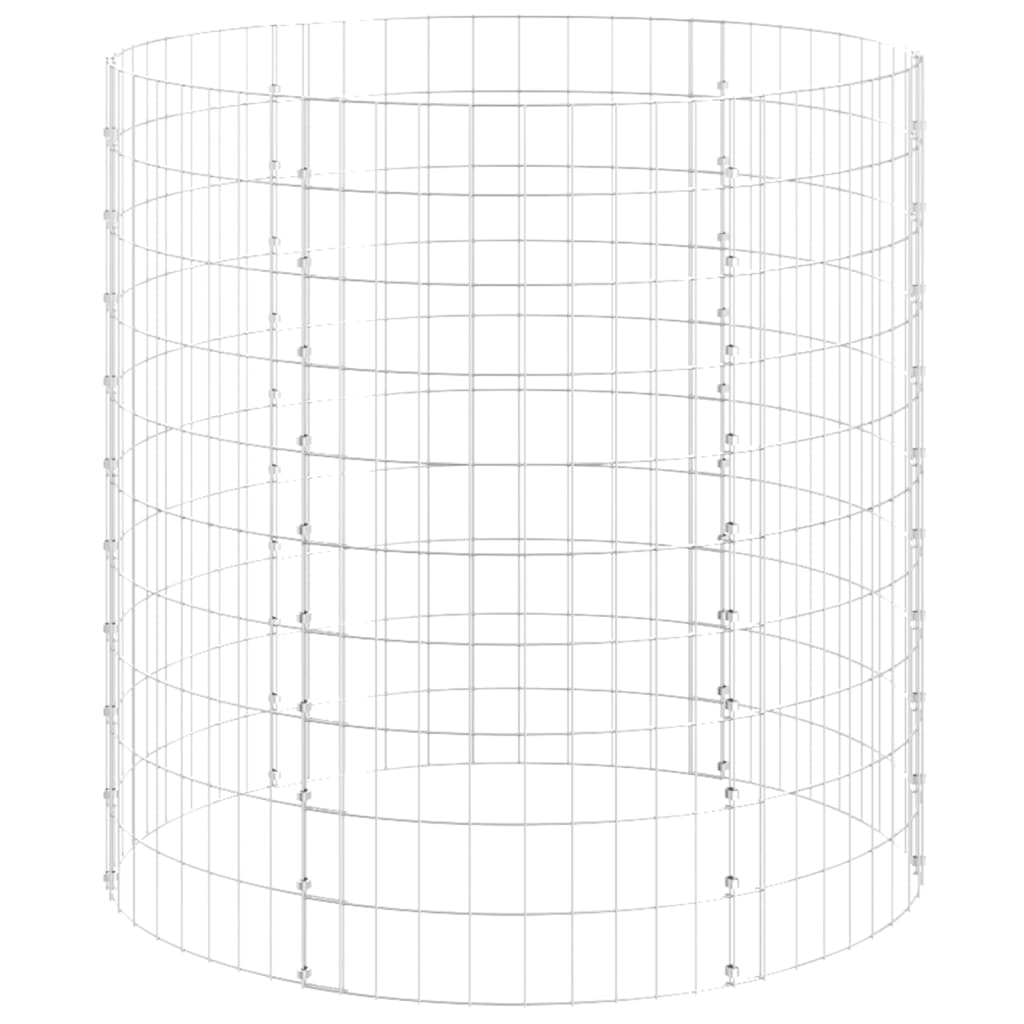 Kružni gabionski stup od pocinčanog čelika Ø 100 x 100 cm