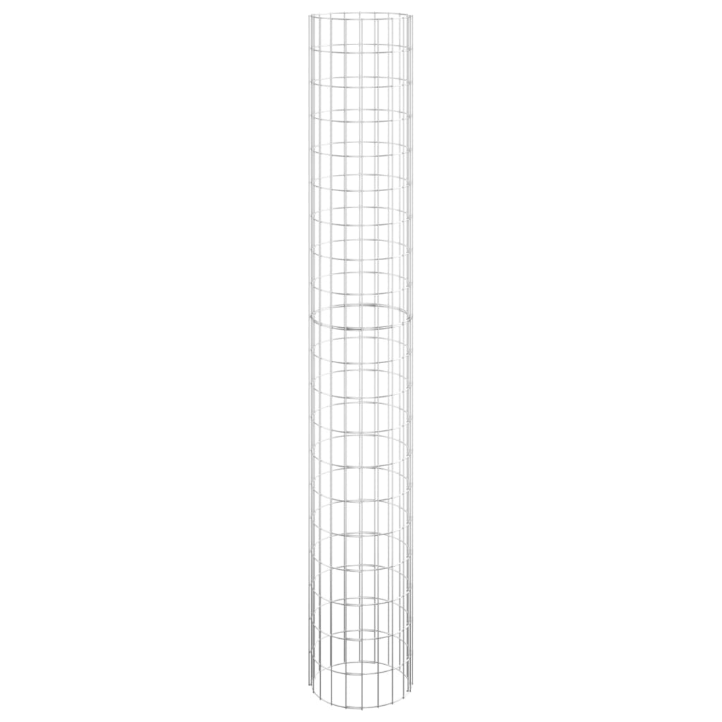 Kružne gabionske gredice 3 kom pocinčani čelik Ø 30 x 200 cm