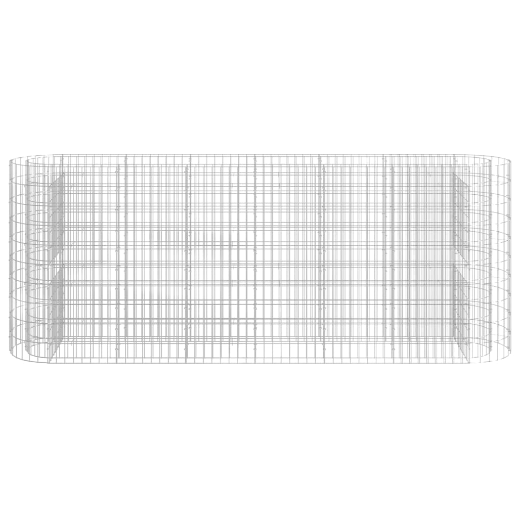 Gabionska povišena gredica od pocinčanog željeza 260x50x100 cm