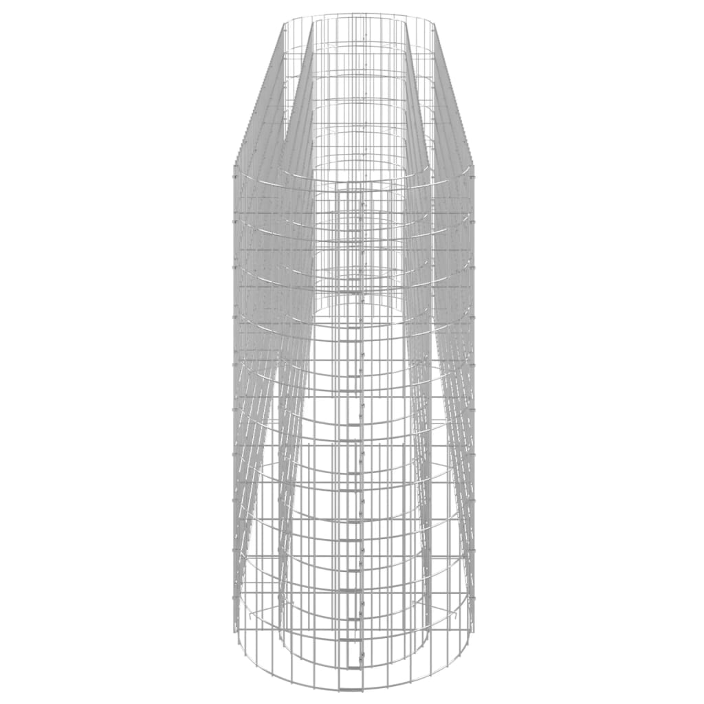 Gabionska povišena gredica od pocinčanog željeza 260x50x100 cm