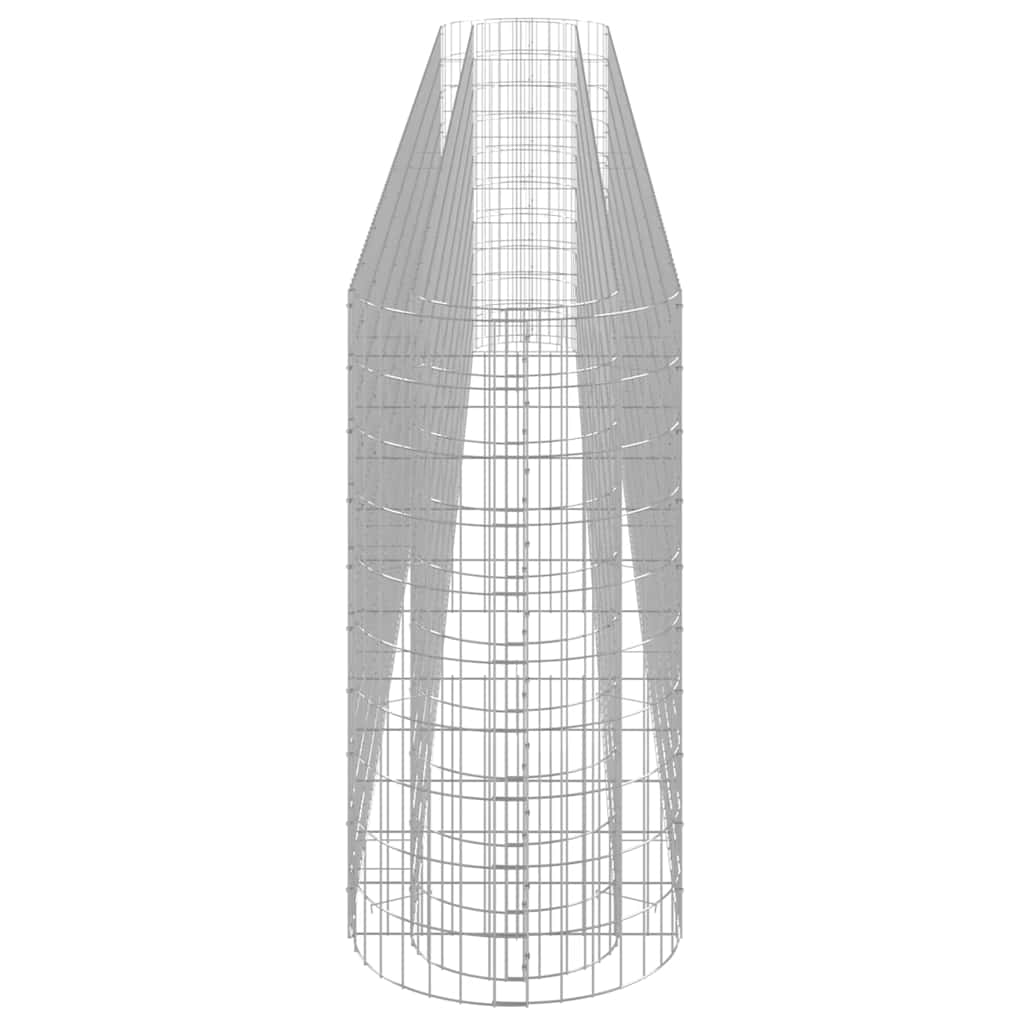 Gabionska povišena gredica od pocinčanog željeza 470x50x100 cm