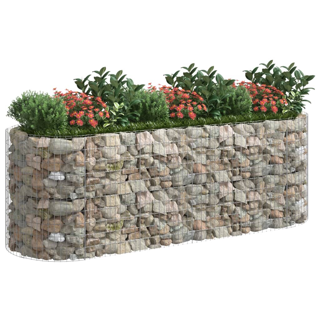 Gabionska povišena gredica od pocinčanog željeza 300x100x100 cm