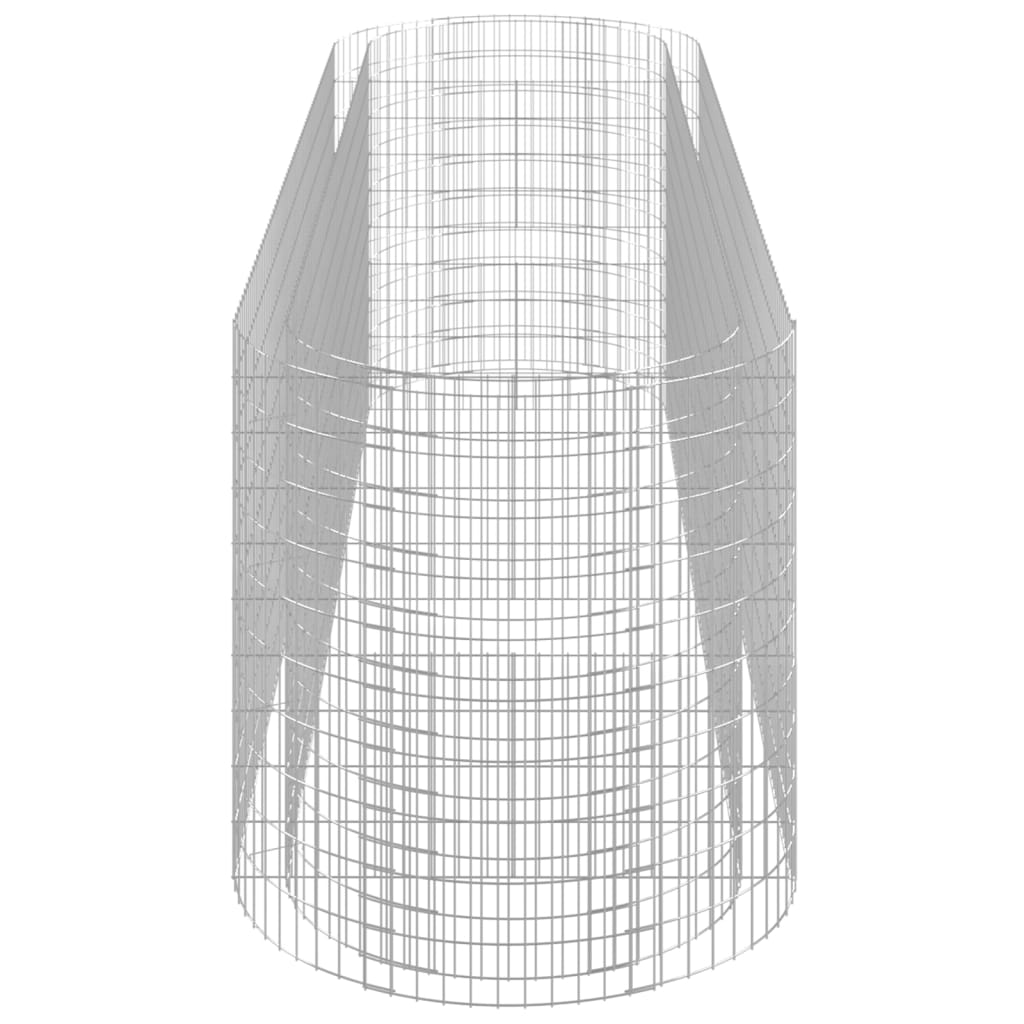 Gabionska povišena gredica od pocinčanog željeza 400x100x100 cm