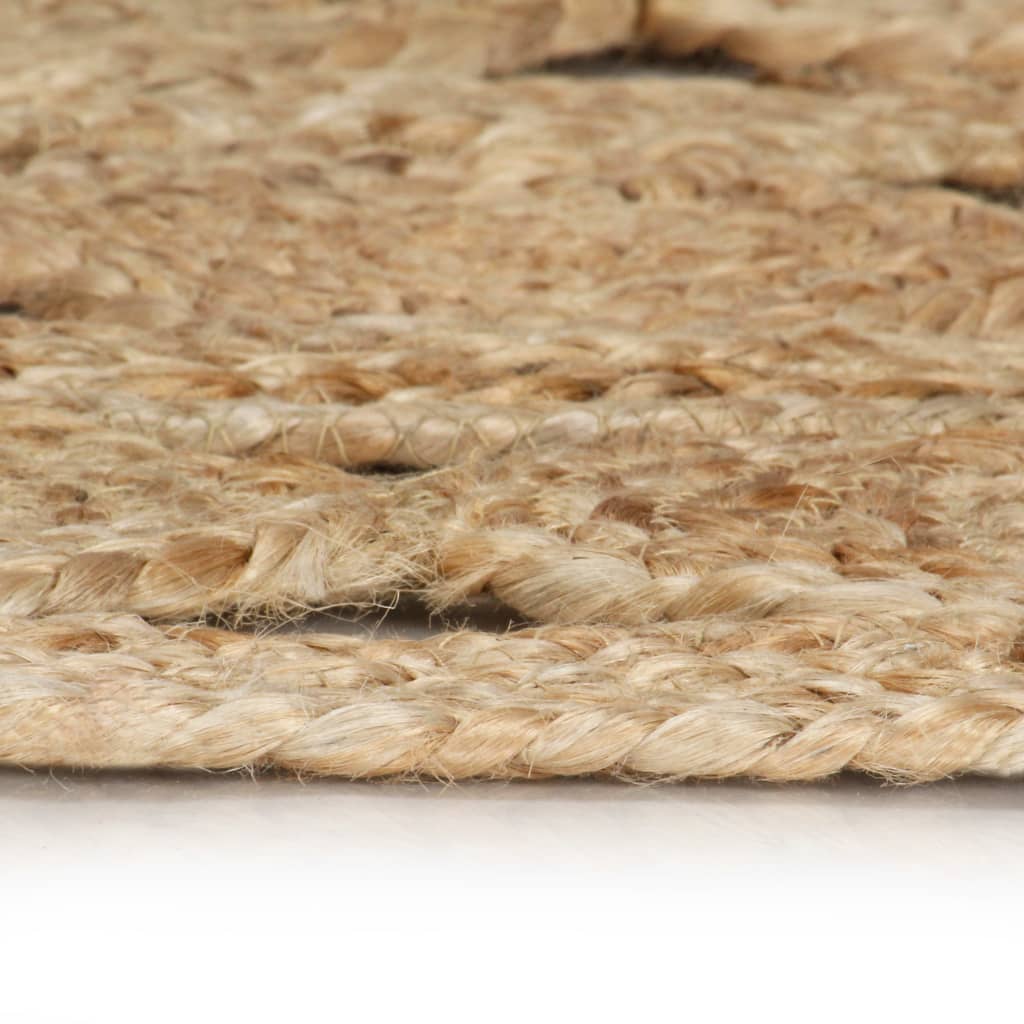 Ručno rađeni pleteni tepih od jute 210 cm