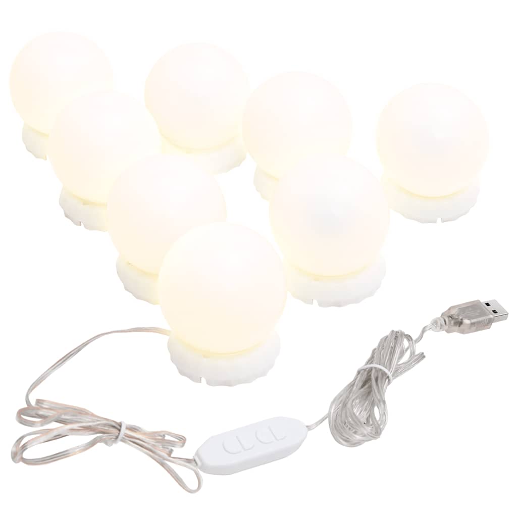 Ogledalo s LED svjetlima 60 x 30 cm stakleno ovalno