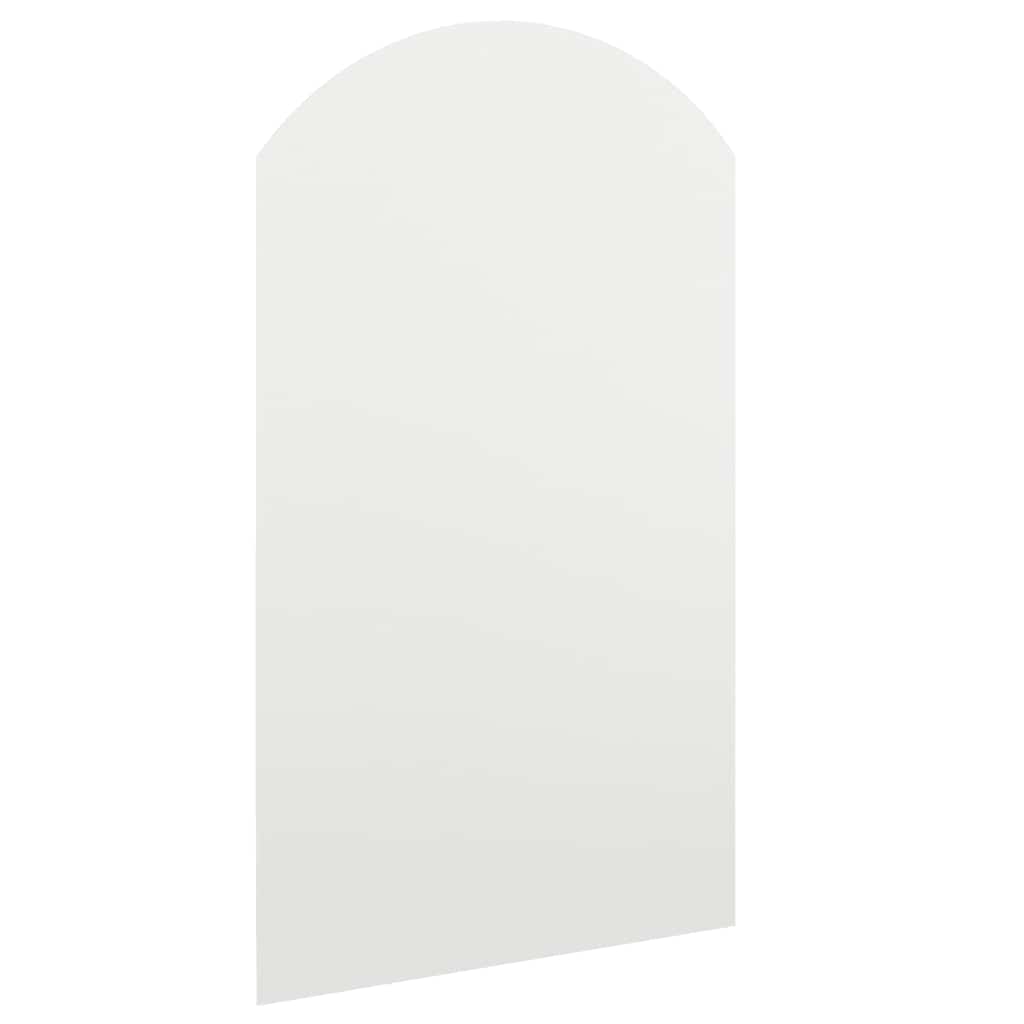 Ogledalo s LED svjetlima 70 x 40 cm stakleno u obliku luka