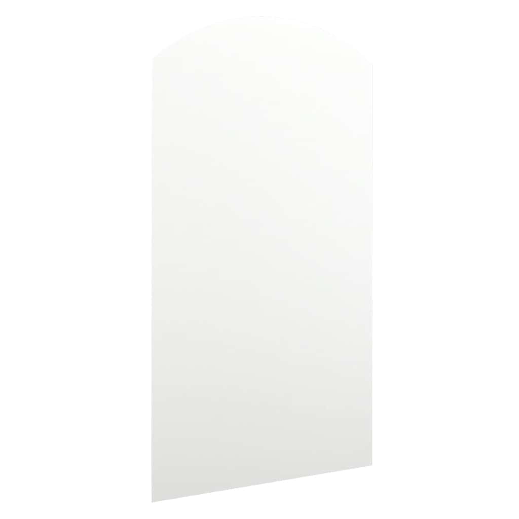 Ogledalo s LED svjetlima 90 x 45 cm stakleno u obliku luka