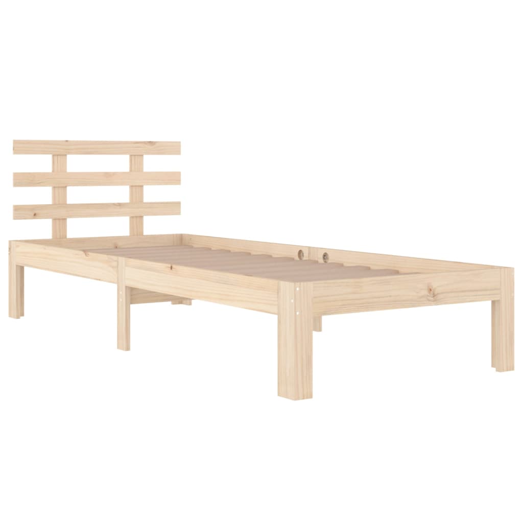 Okvir za krevet od masivnog drva 75 x 190 cm jednokrevetni