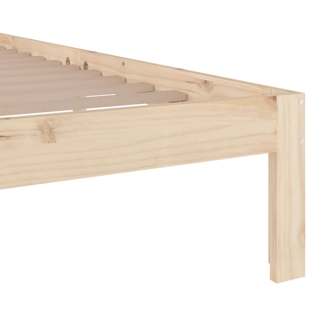 Okvir za krevet od masivnog drva 140 x 190 cm