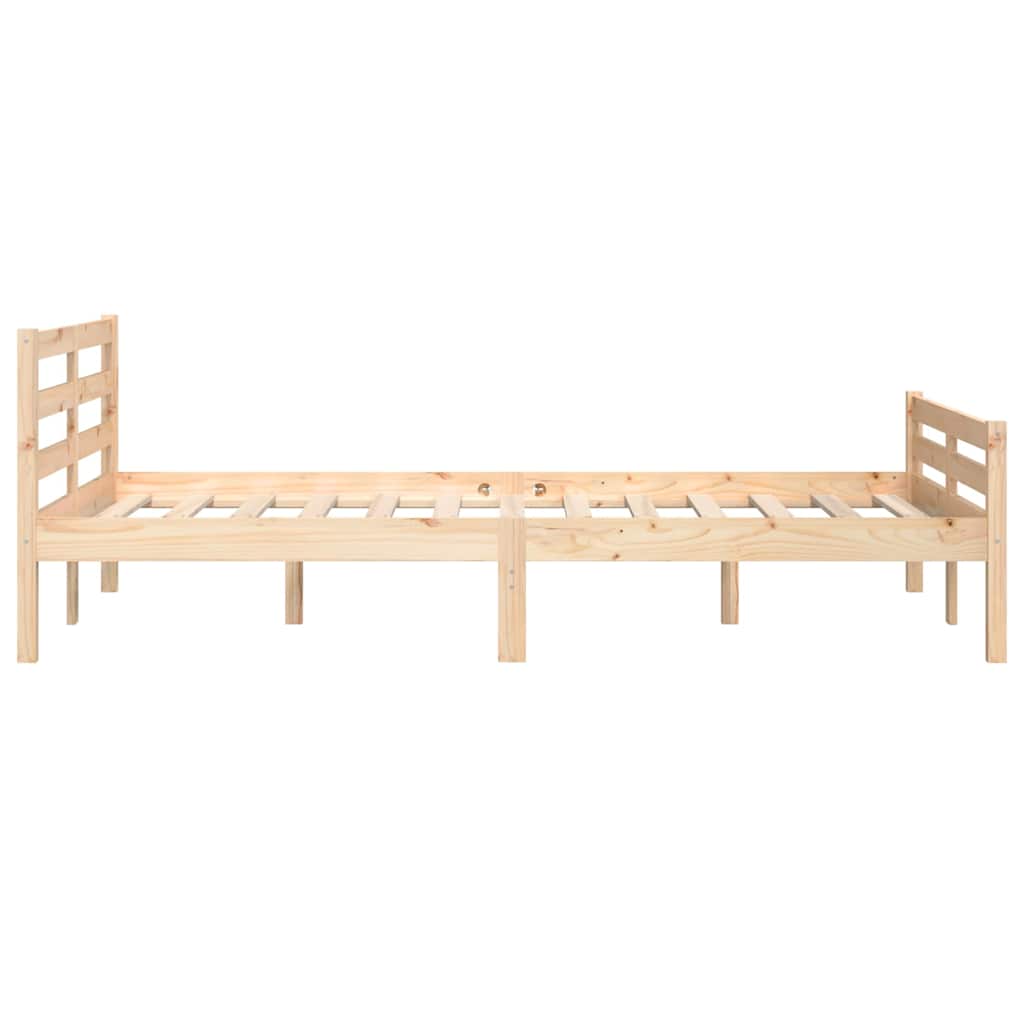 Okvir za krevet od masivnog drva 140 x 190 cm