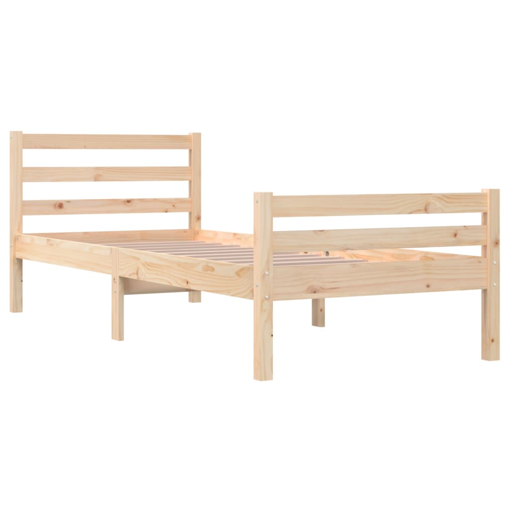 Okvir za krevet od masivnog drva 90 x 200 cm